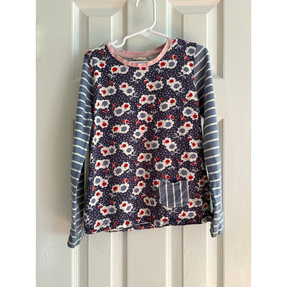 Mini Boden Shirt Floral Striped